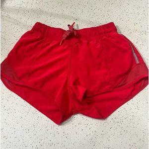Pink lululemon shorts